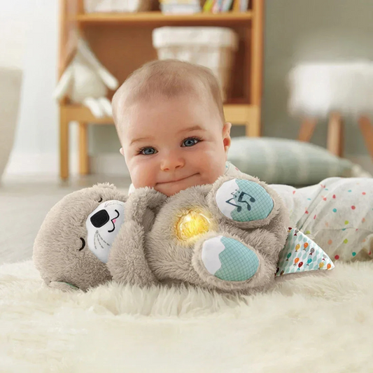 Peluche De Apego Nutria Con Respiración